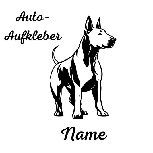 Bullterrier, Miniatur Bullterrier, Aufkleber - Autoaufkleber, Vinylaufklber