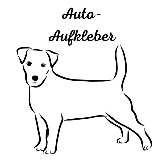 Jack Russel , Aufkleber - Autoaufkleber, Vinylaufklber mit oder ohne Name