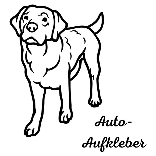 Labrador , Aufkleber - Autoaufkleber, Vinylaufklber mit oder ohne Name