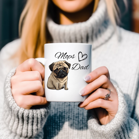 Mops Dad - Tasse glossy