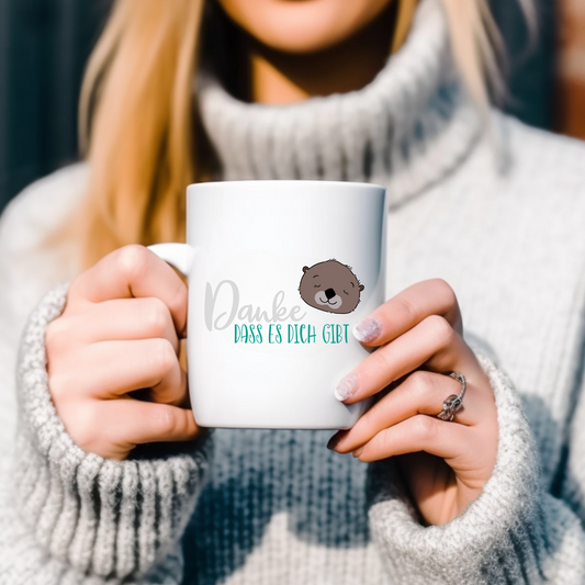 Danke, dass es dich gibt - Tasse glossy