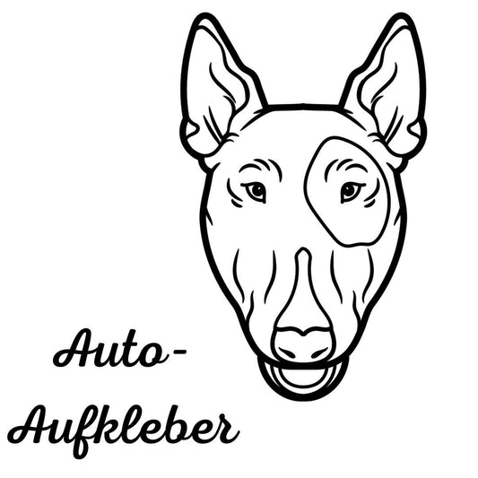 Bullterrier, Aufkleber - Autoaufkleber, Vinylaufklber mit oder ohne Name
