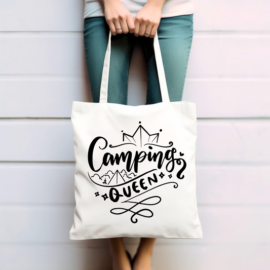 Camping Queen - Baumwolltasche