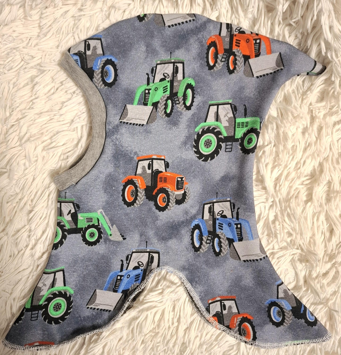 Alpenfleece-Schlupfmützen Traktor