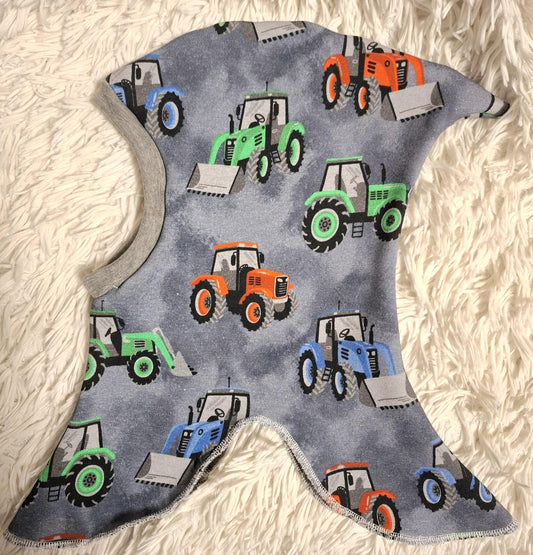 Alpenfleece-Schlupfmützen Traktor