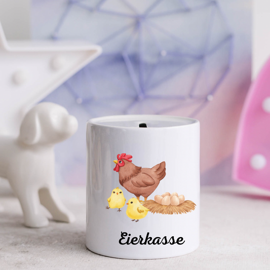 Eierkasse - Hühner - Spardosen