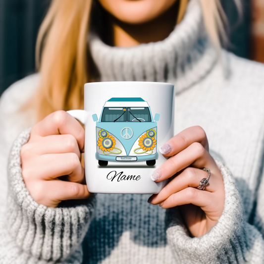 Camping Crew, Bulli, Van, Vanlife - Tasse glossy