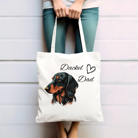 Dackel Dad  - Baumwolltasche