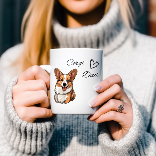 Corgi Dad - Tasse glossy