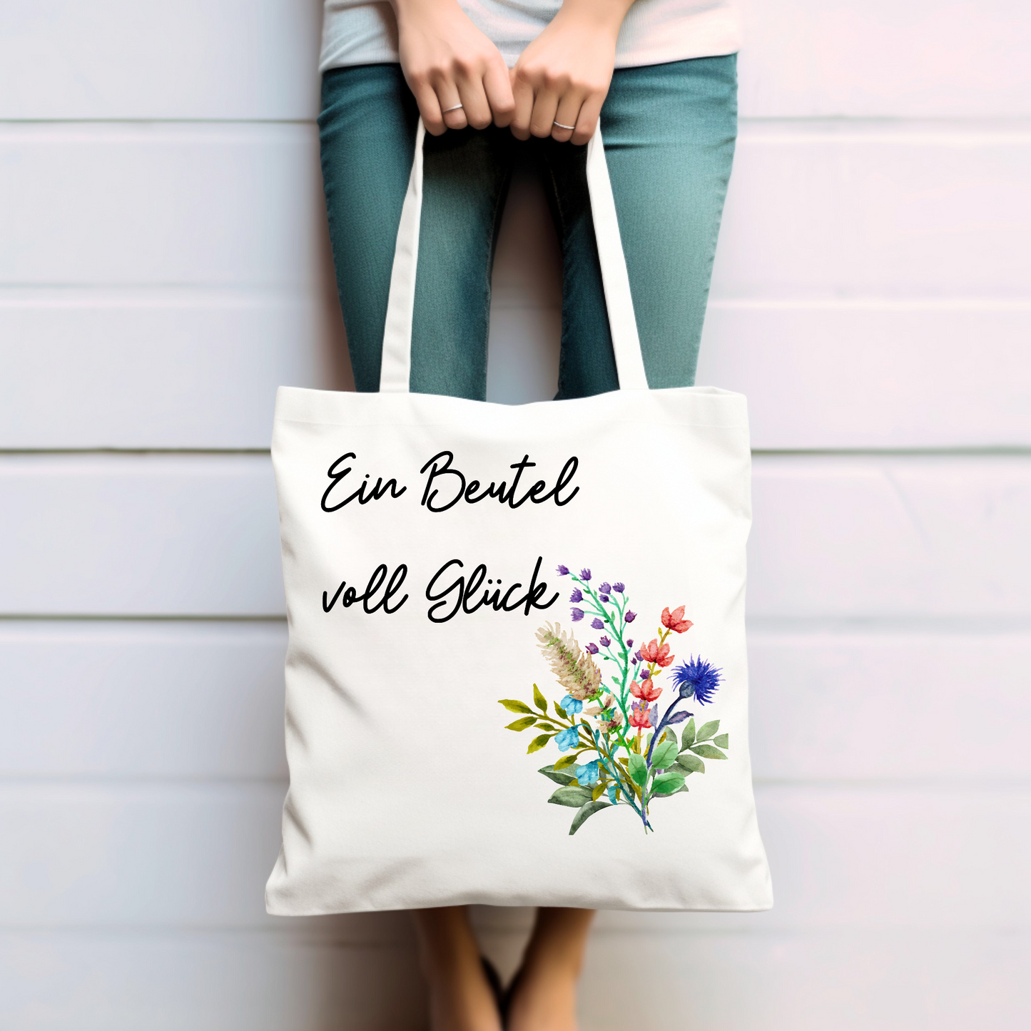 Ein Beutel voll Glück - Baumwolltasche