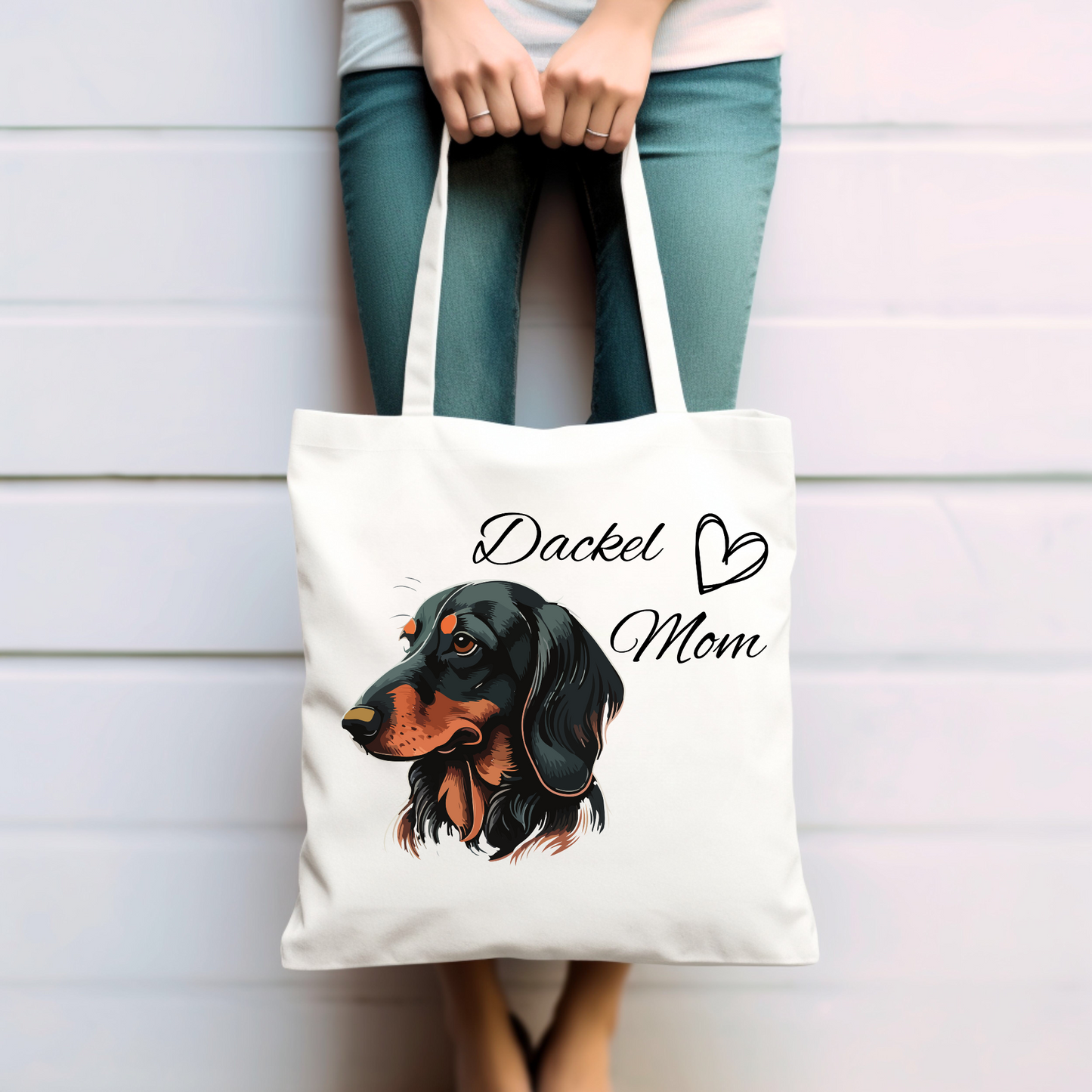 Dackel Mom - Baumwolltasche