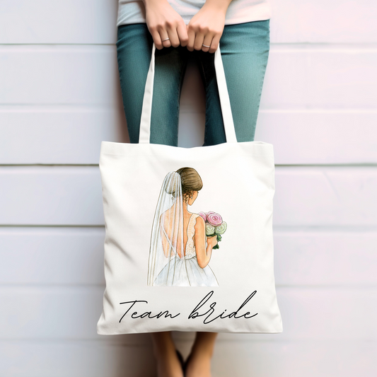 Team bride - Baumwolltasche