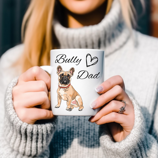 Bully Dad, französische Bulldogge  - Tasse glossy