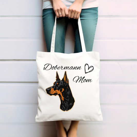 Dobermann Mom - Baumwolltasche