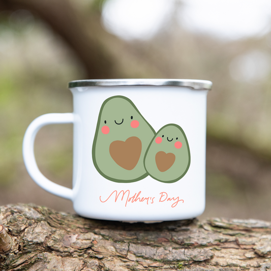 Mother’s Day  - Emaille Tasse (Silber)