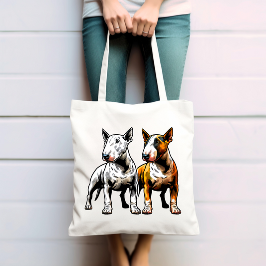 Bullterrier, Miniatur Bullterrier  - Baumwolltasche