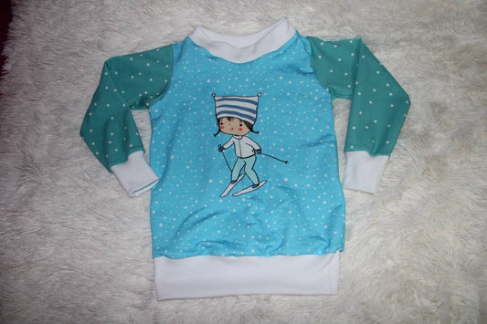Hoodie / Pullover Gr. 92/98 - Skimädchen