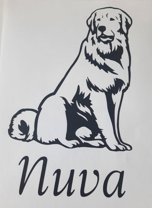 Maremma Hund, Hütehund, Aufkleber - Autoauflkeber, Vinylaufklber