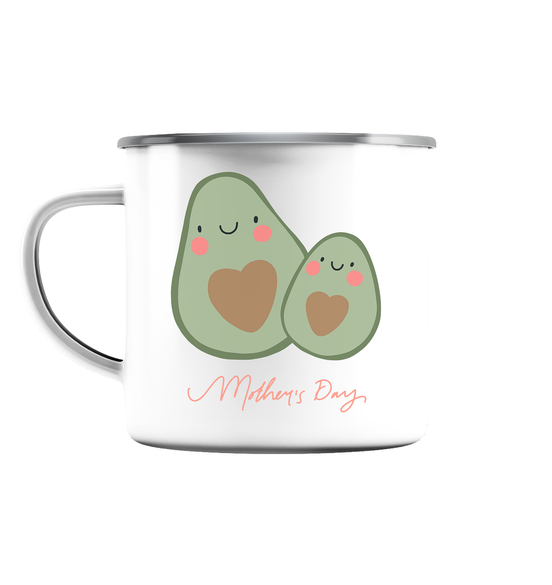 Mother’s Day  - Emaille Tasse (Silber)