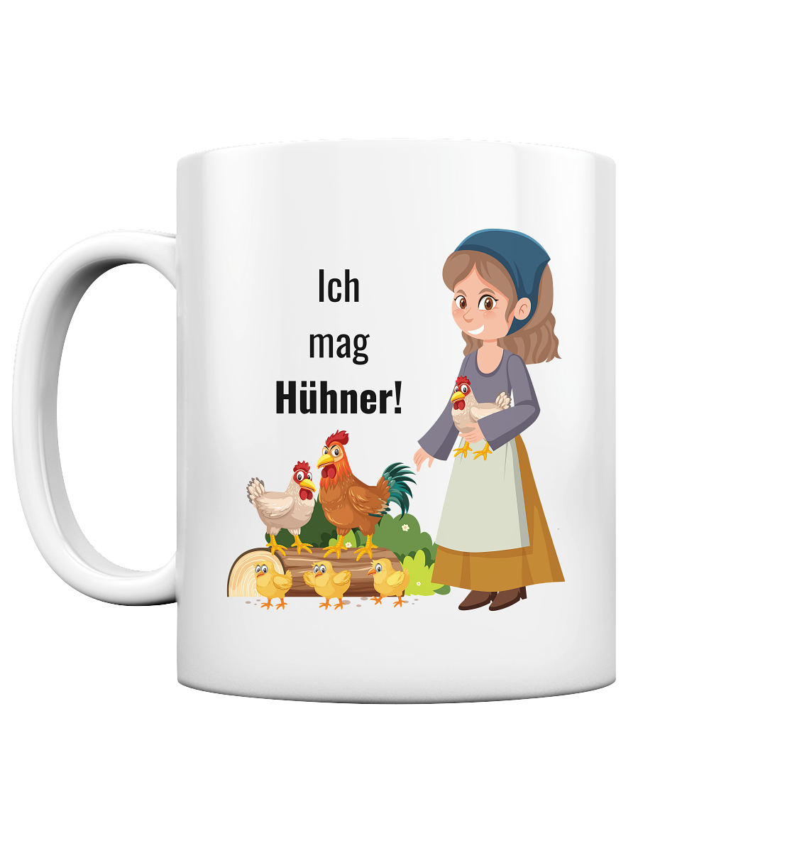 Ich mag Hühner! - Tasse glossy