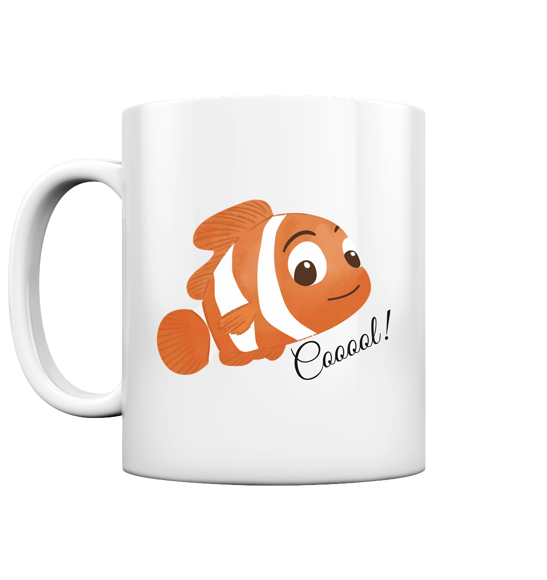 Cooler Clownfisch - Tasse glossy