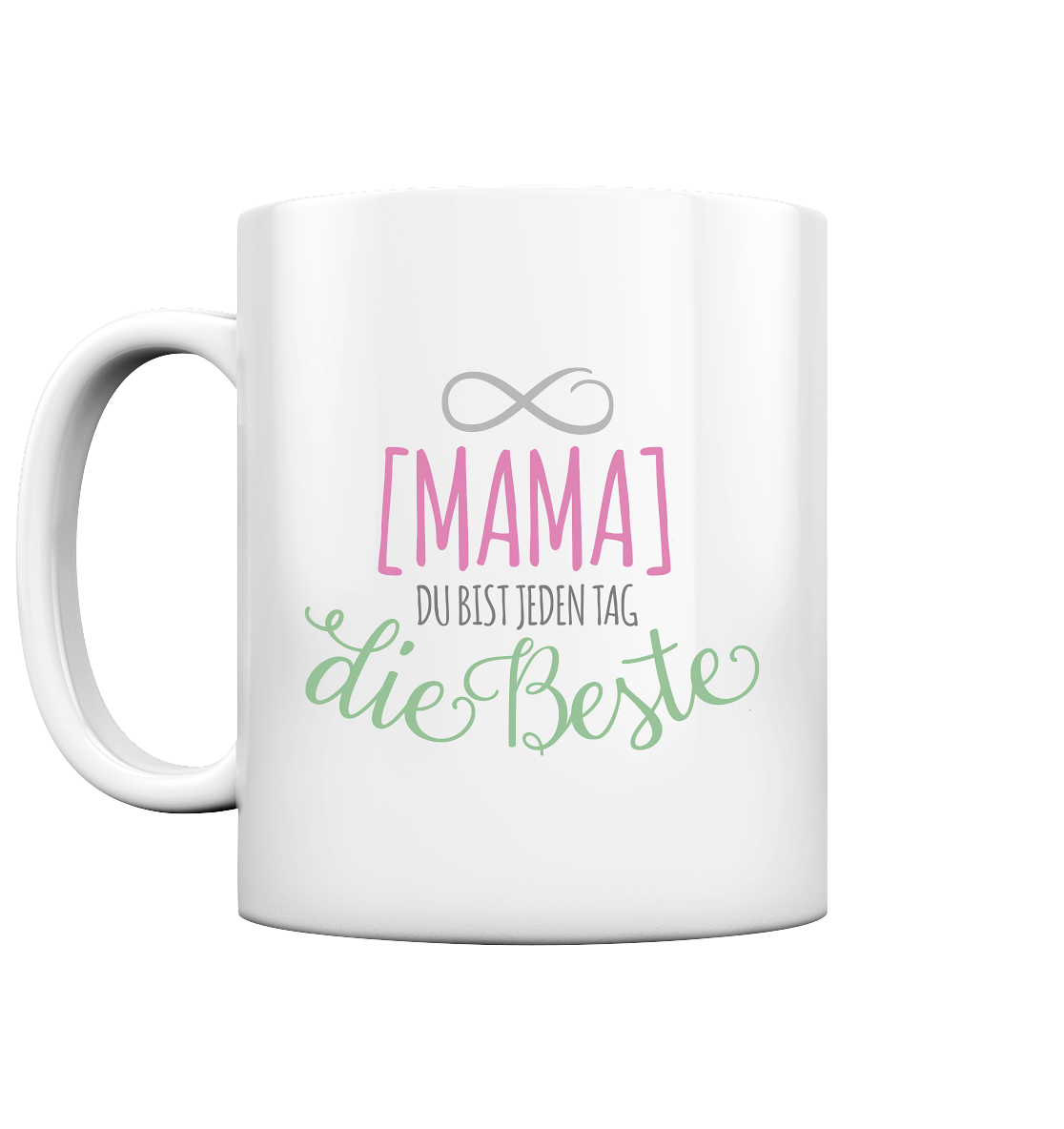 Mama, du bist jeden Tag die beste - Tasse glossy