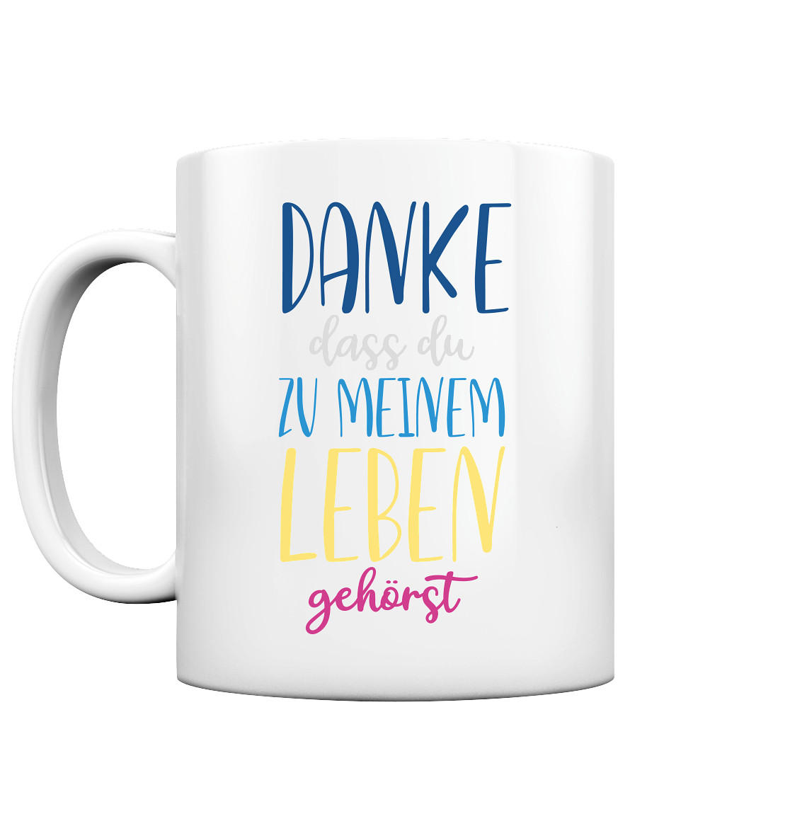 Danke das du zu meinem Leben gehörst - Tasse glossy