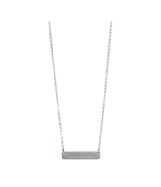 Hab dich lieb - Edelstahl Kette