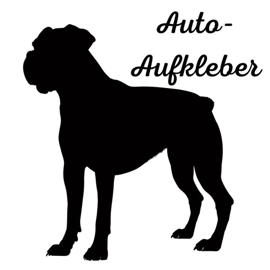 Boxer Silhouette , Aufkleber - Autoaufkleber, Vinylaufklber mit oder ohne Name
