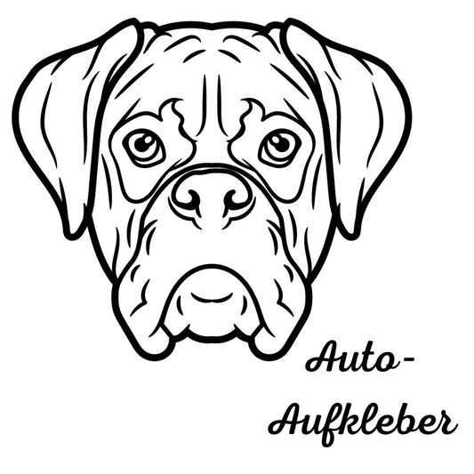 Boxer, Aufkleber - Autoaufkleber, Vinylaufklber mit oder ohne Name