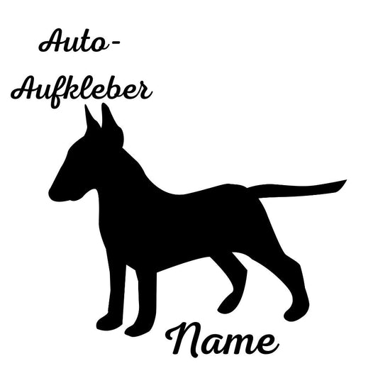 Bullterrier, Miniatur Bullterrier, Aufkleber - Autoaufkleber, Vinylaufklber