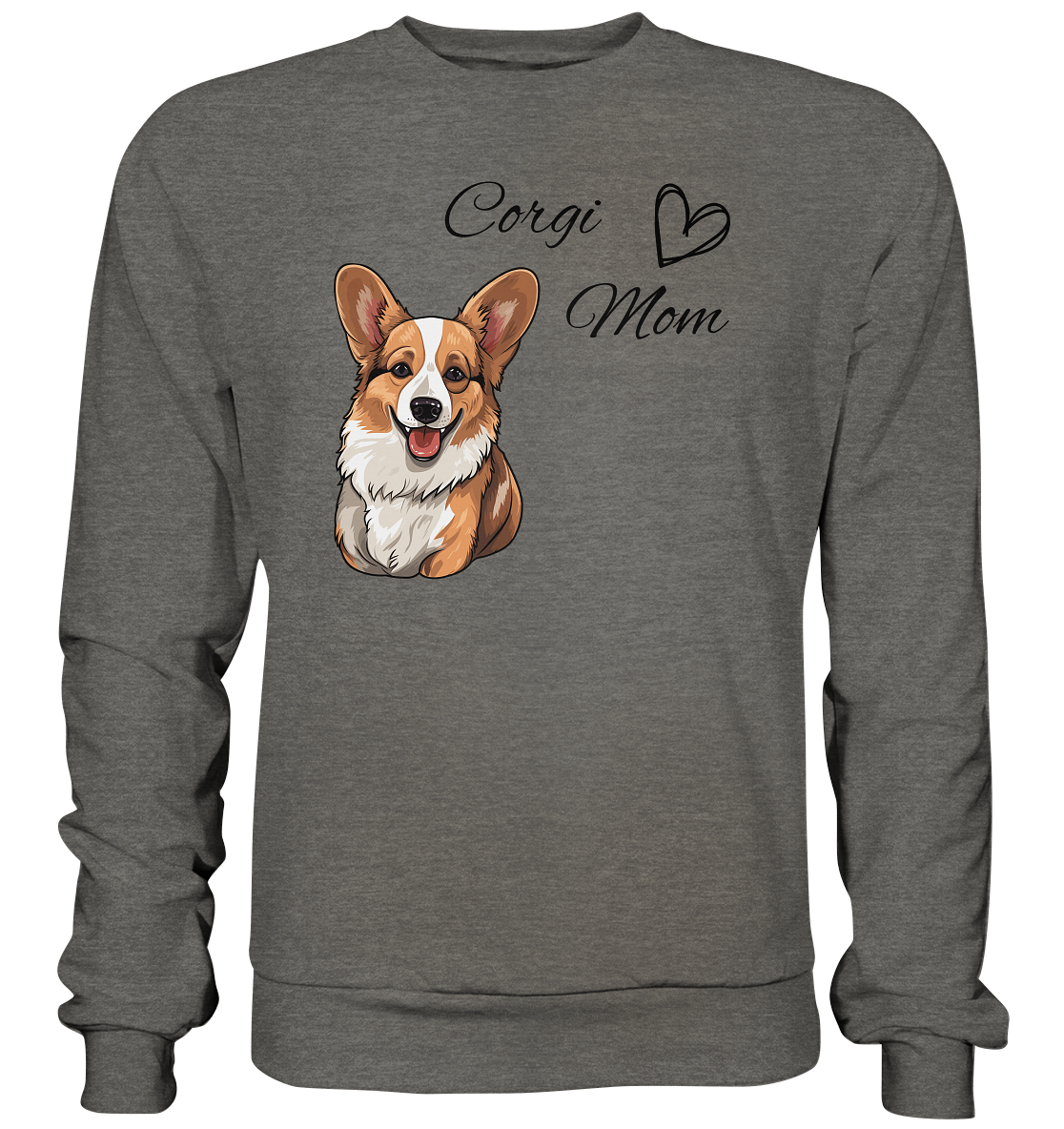 Corgi Mom, - Basic Sweatshirt