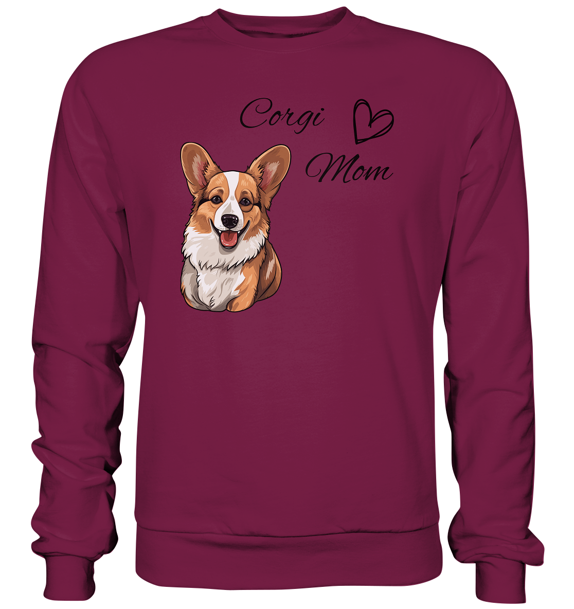 Corgi Mom, - Basic Sweatshirt