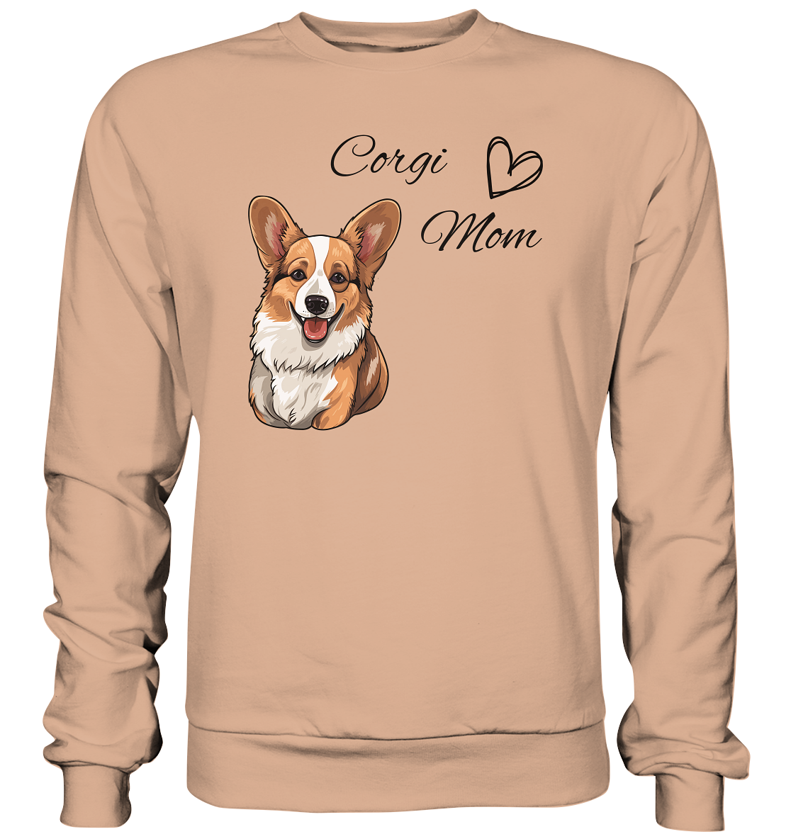 Corgi Mom, - Basic Sweatshirt