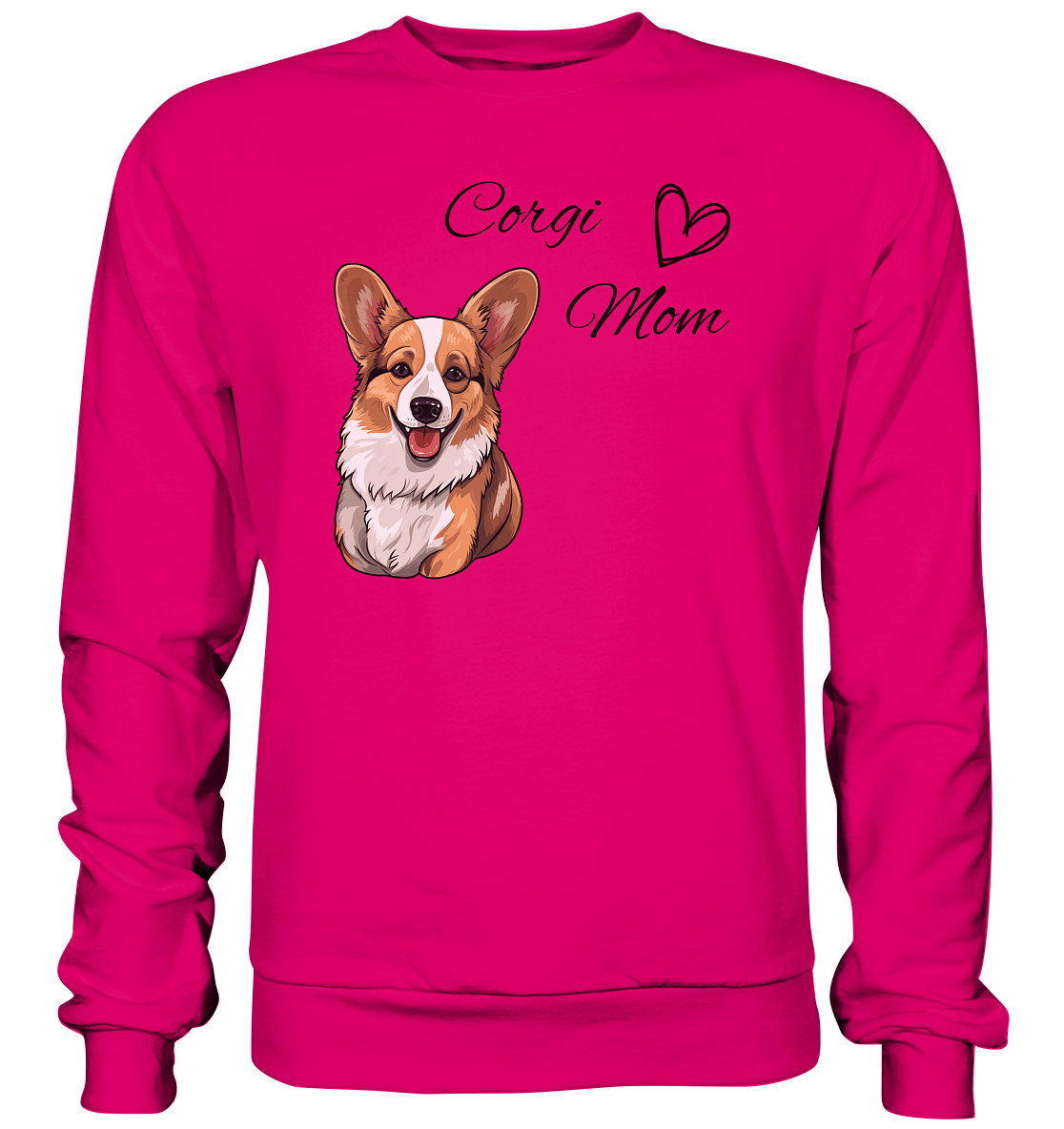 Corgi Mom, - Basic Sweatshirt