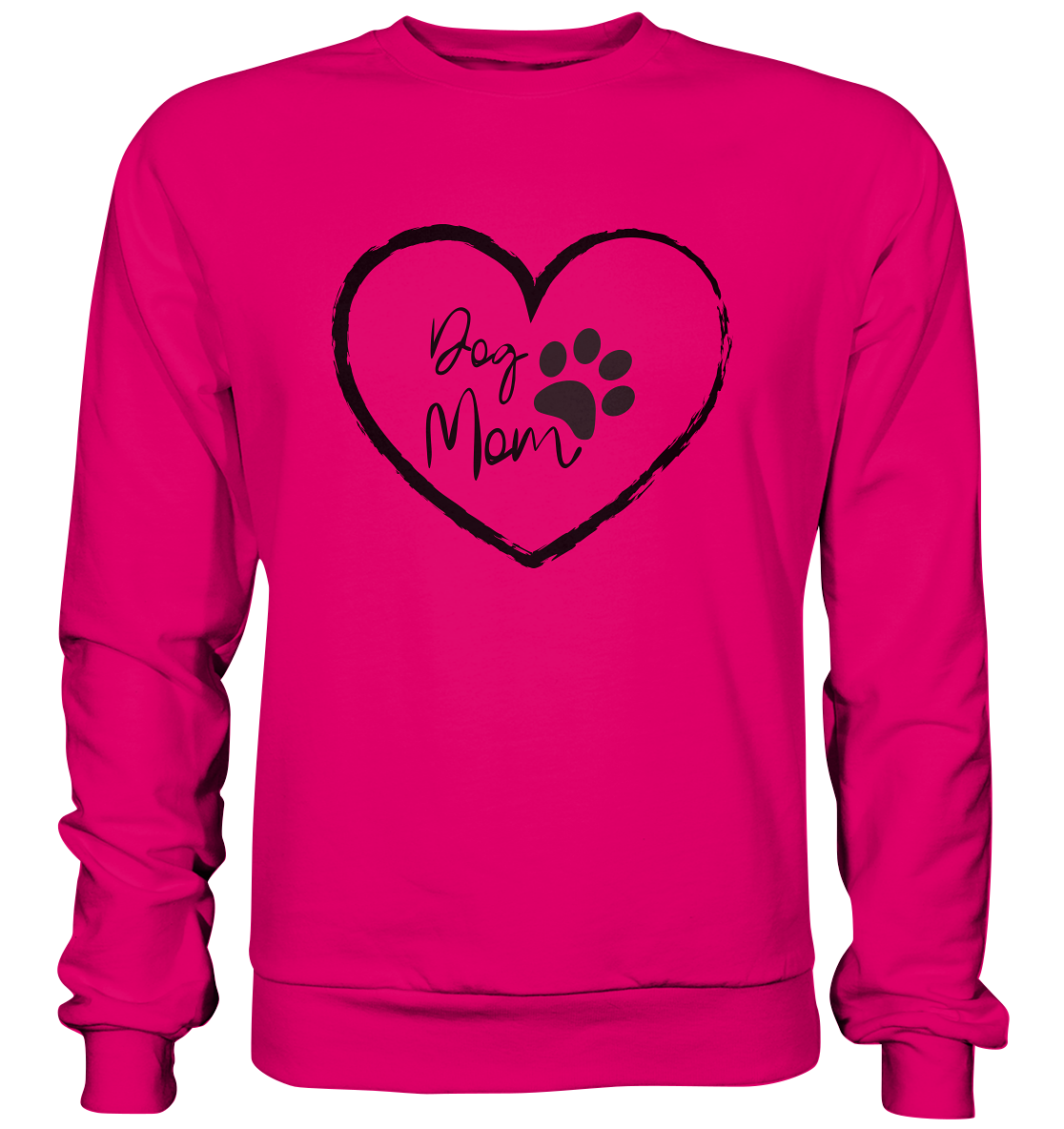 Dog Mom, Herz, - Basic Sweatshirt