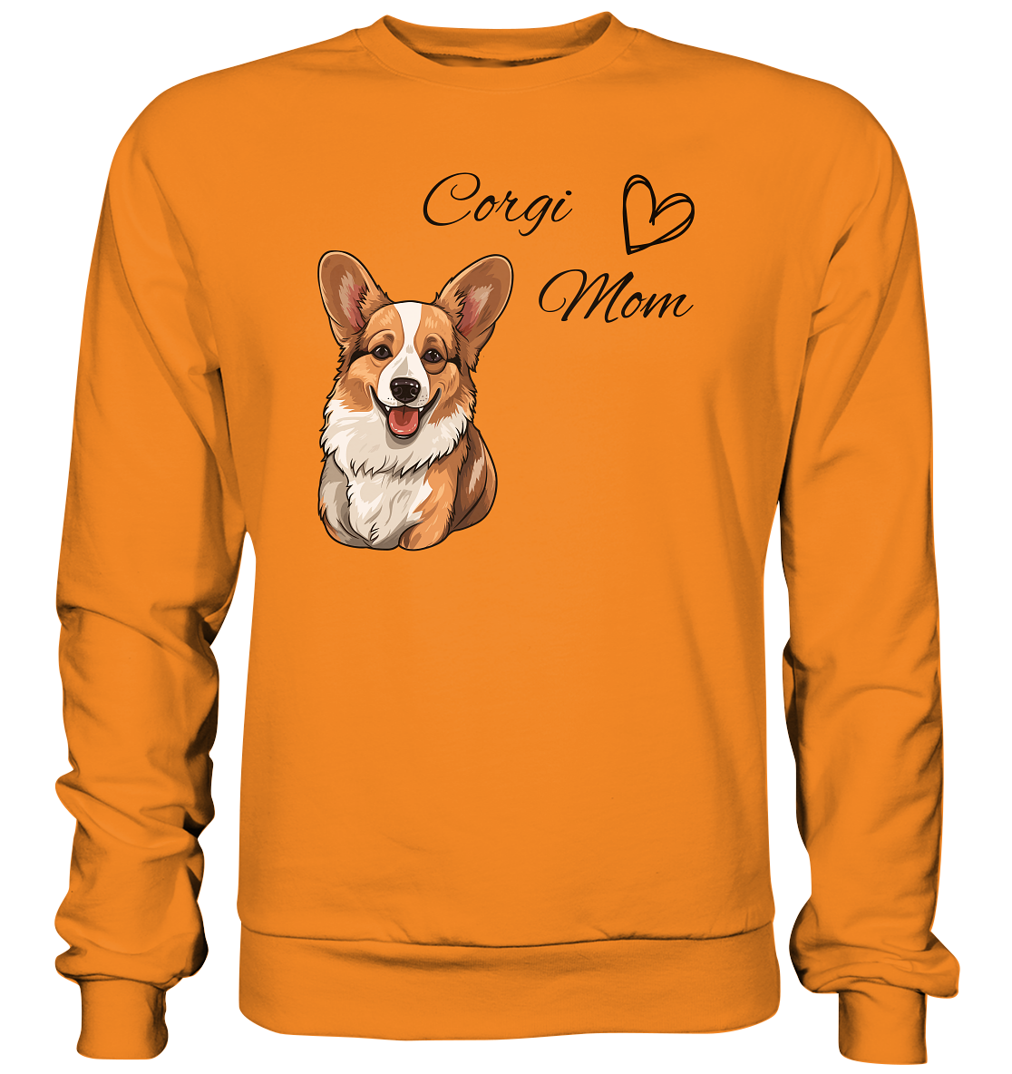Corgi Mom, - Basic Sweatshirt