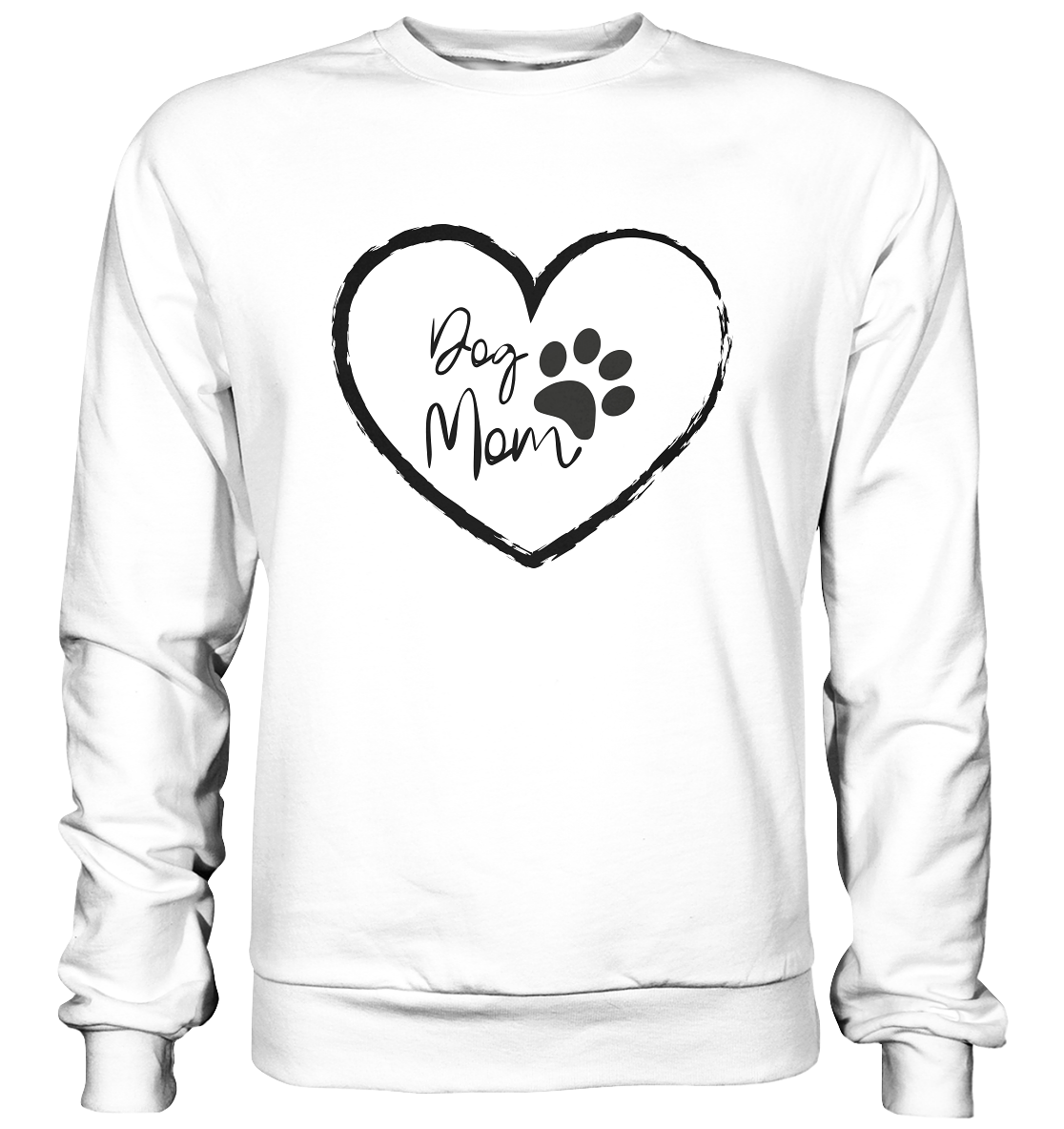 Dog Mom, Herz, - Basic Sweatshirt