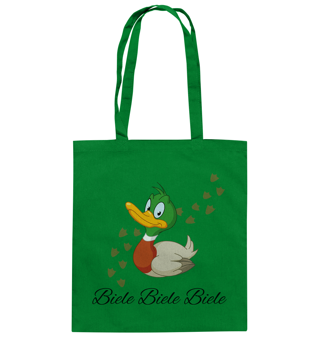 Ente, biele biele biele, lustige - Baumwolltasche