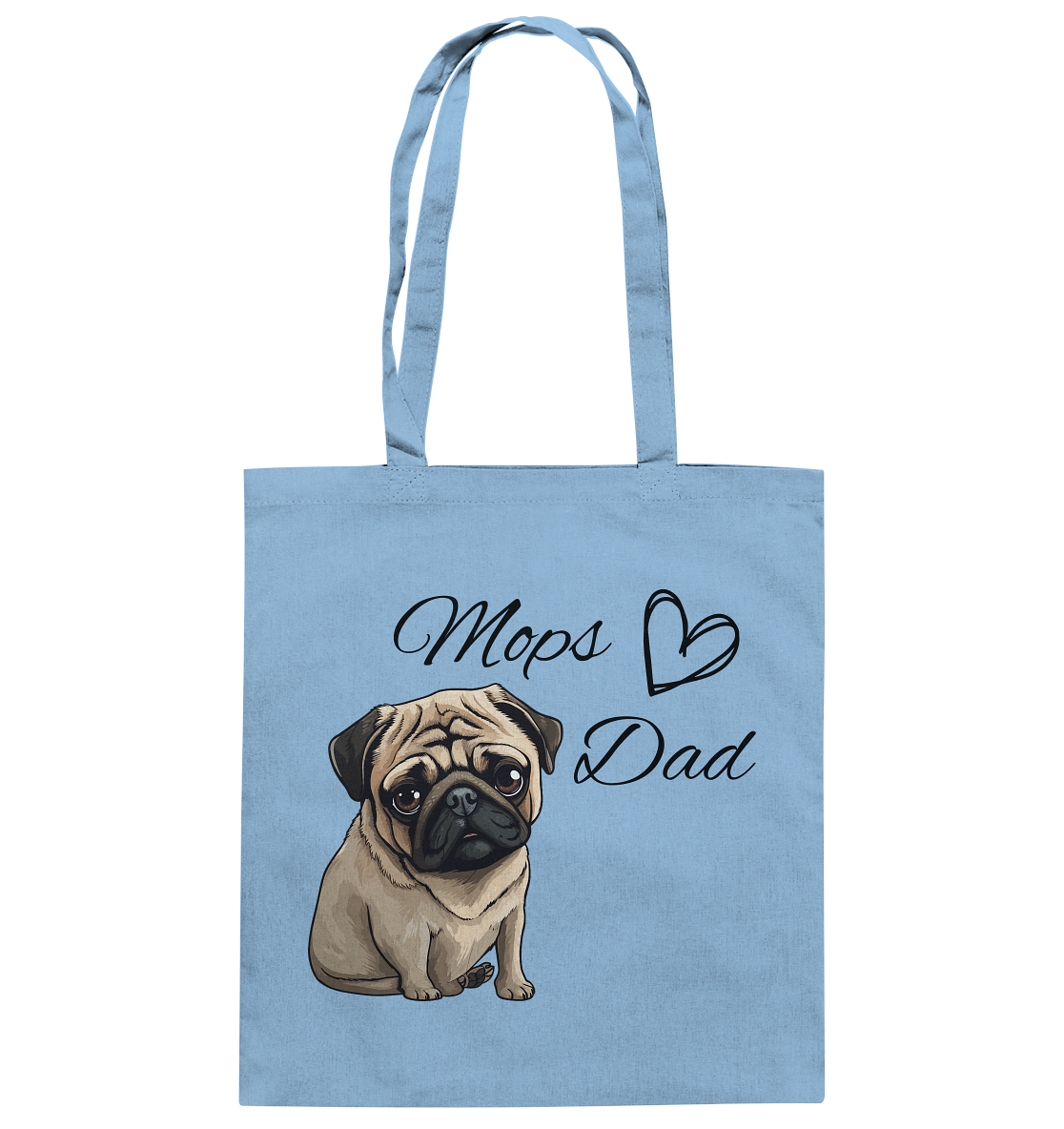 Mops Dad - Baumwolltasche