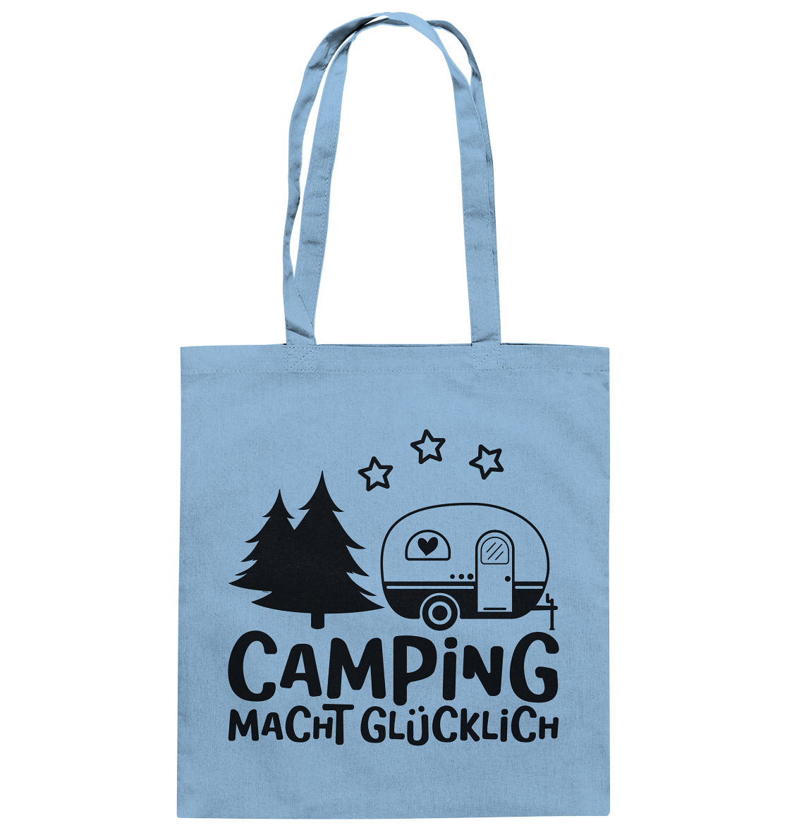 Camping macht glücklich  - Baumwolltasche