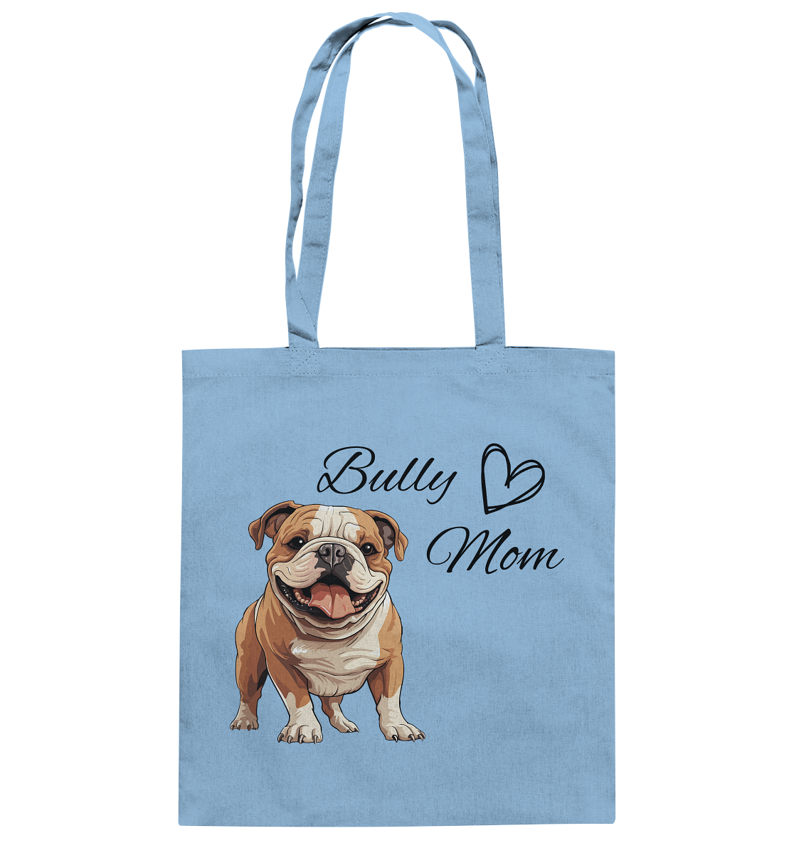 Bully Mom, englische Bulldogge  - Baumwolltasche