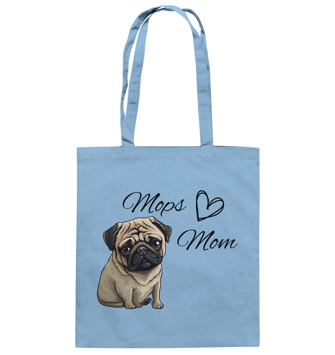 Mops Mom - Baumwolltasche
