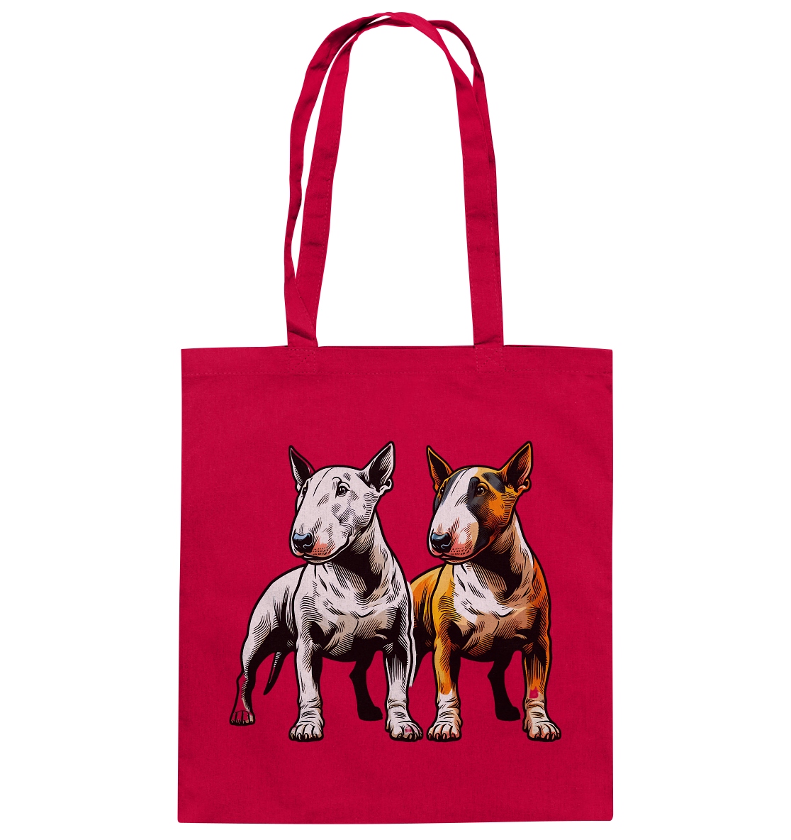 Bullterrier, Miniatur Bullterrier  - Baumwolltasche