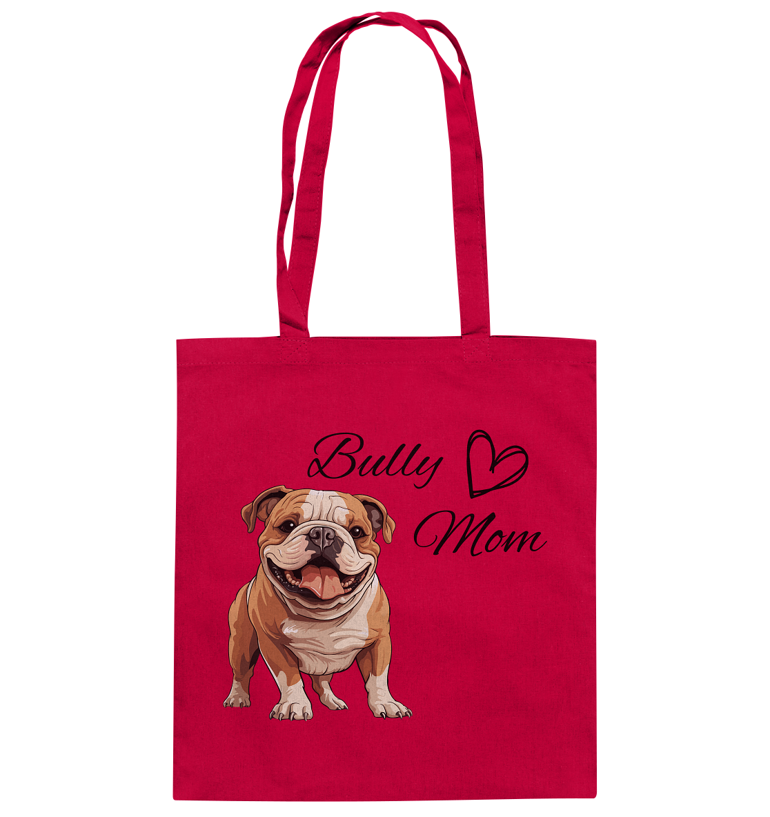 Bully Mom, englische Bulldogge  - Baumwolltasche