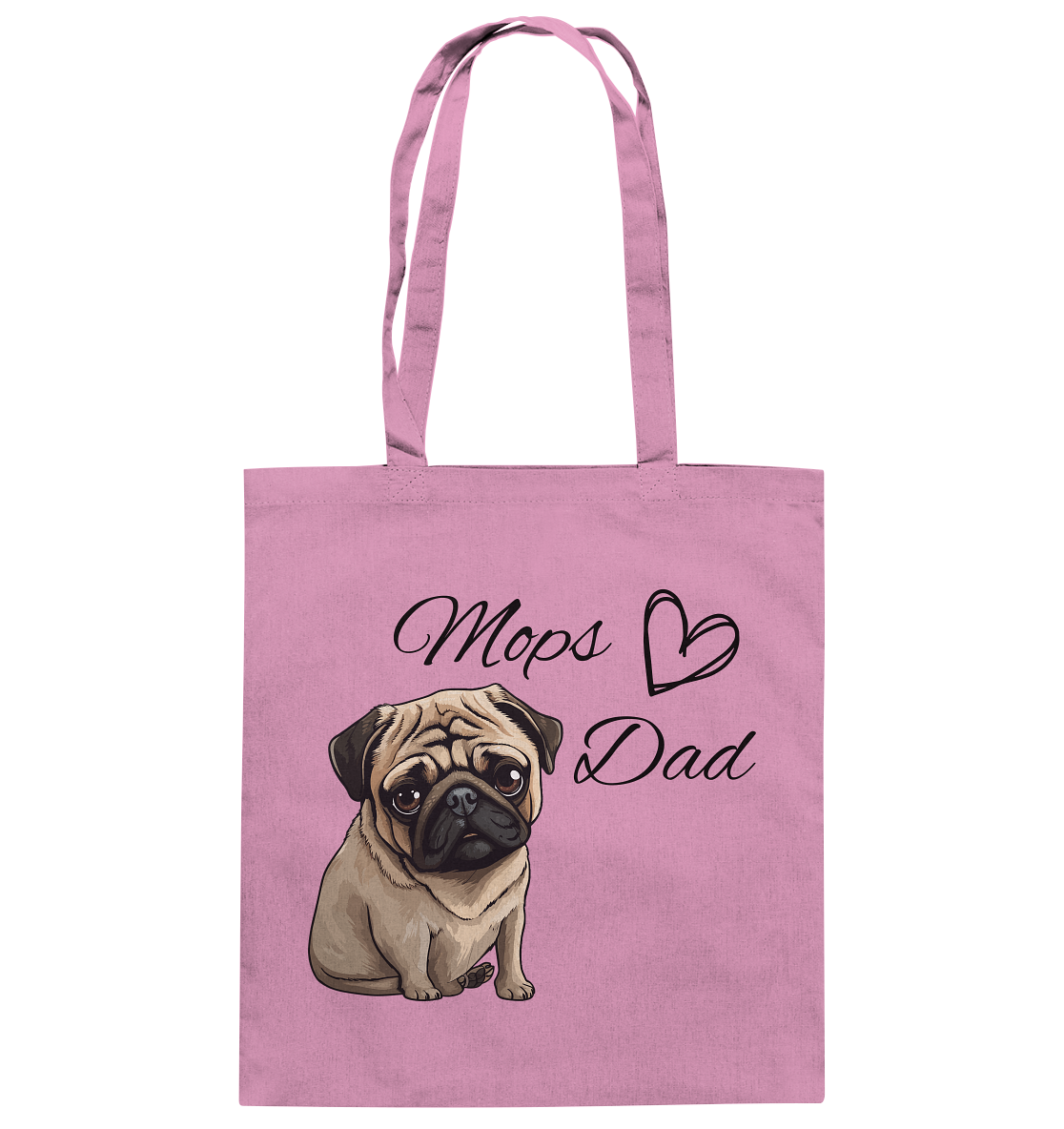 Mops Dad - Baumwolltasche