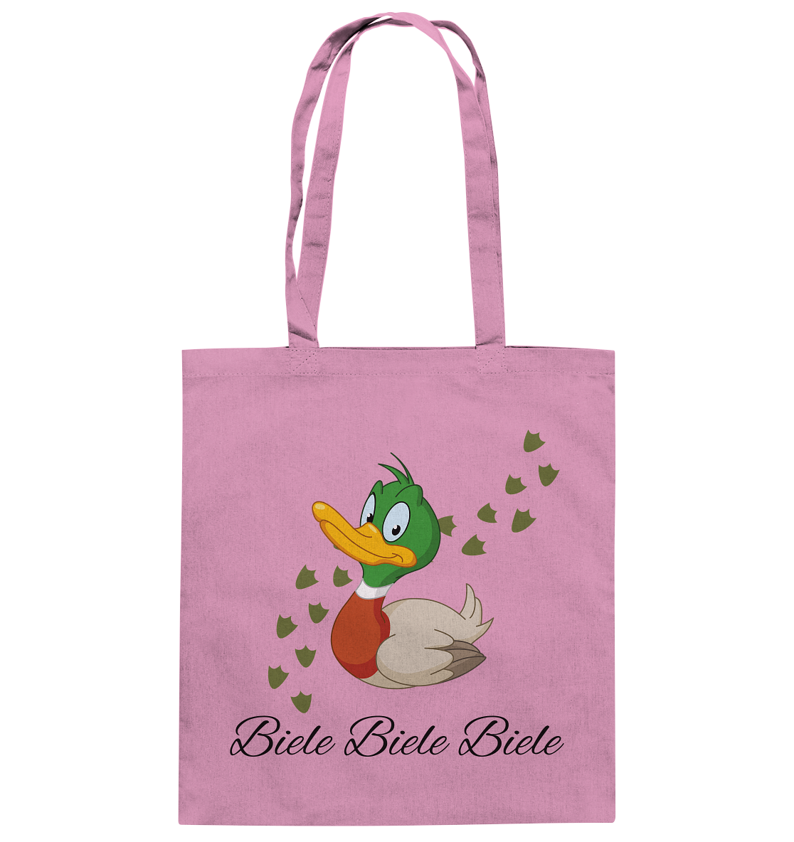 Ente, biele biele biele, lustige - Baumwolltasche