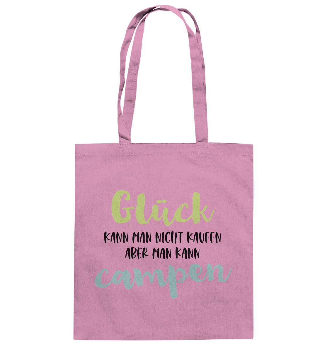 Glück kann man nicht kaufen aber man kann campen - Baumwolltasche