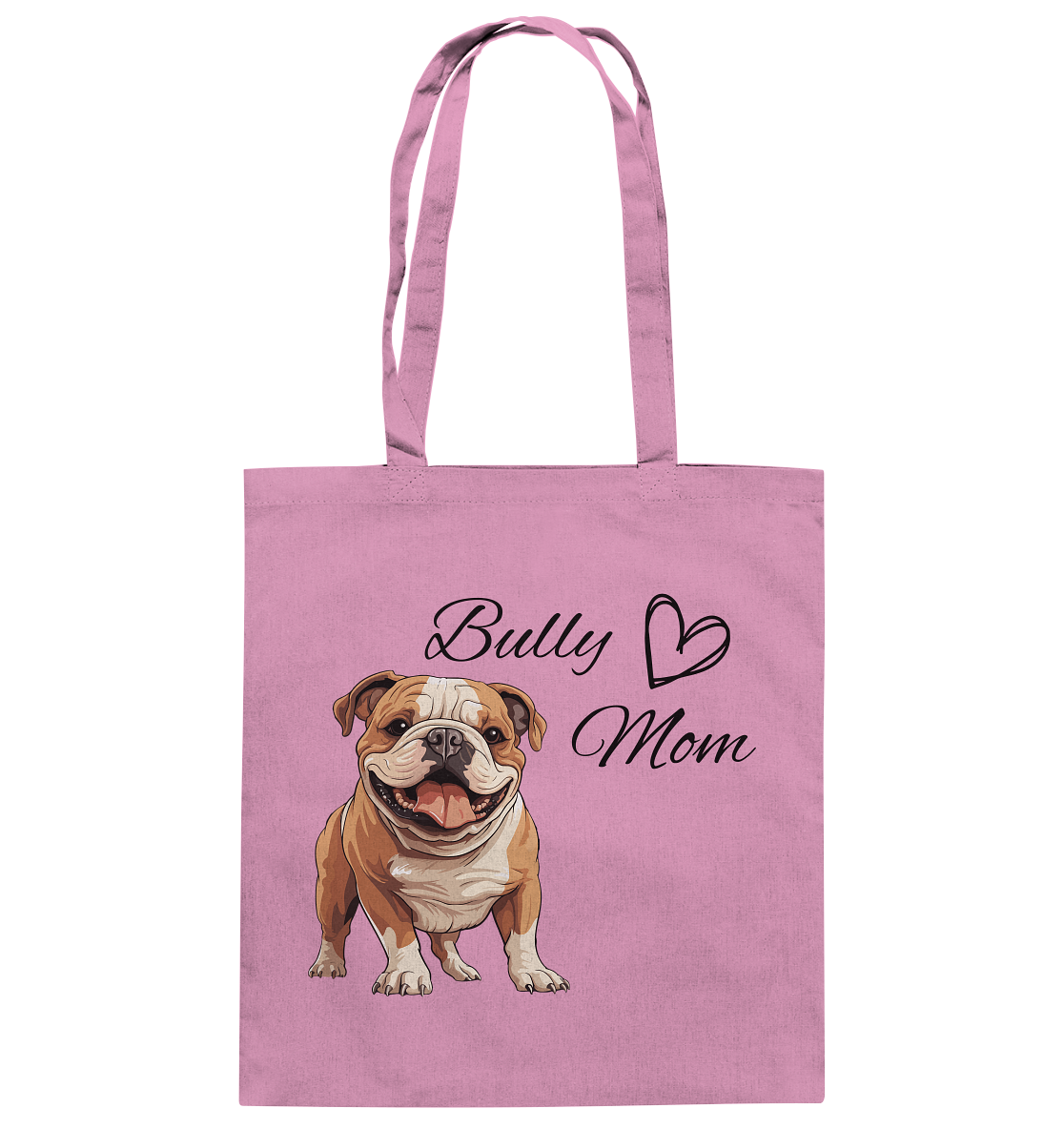 Bully Mom, englische Bulldogge  - Baumwolltasche