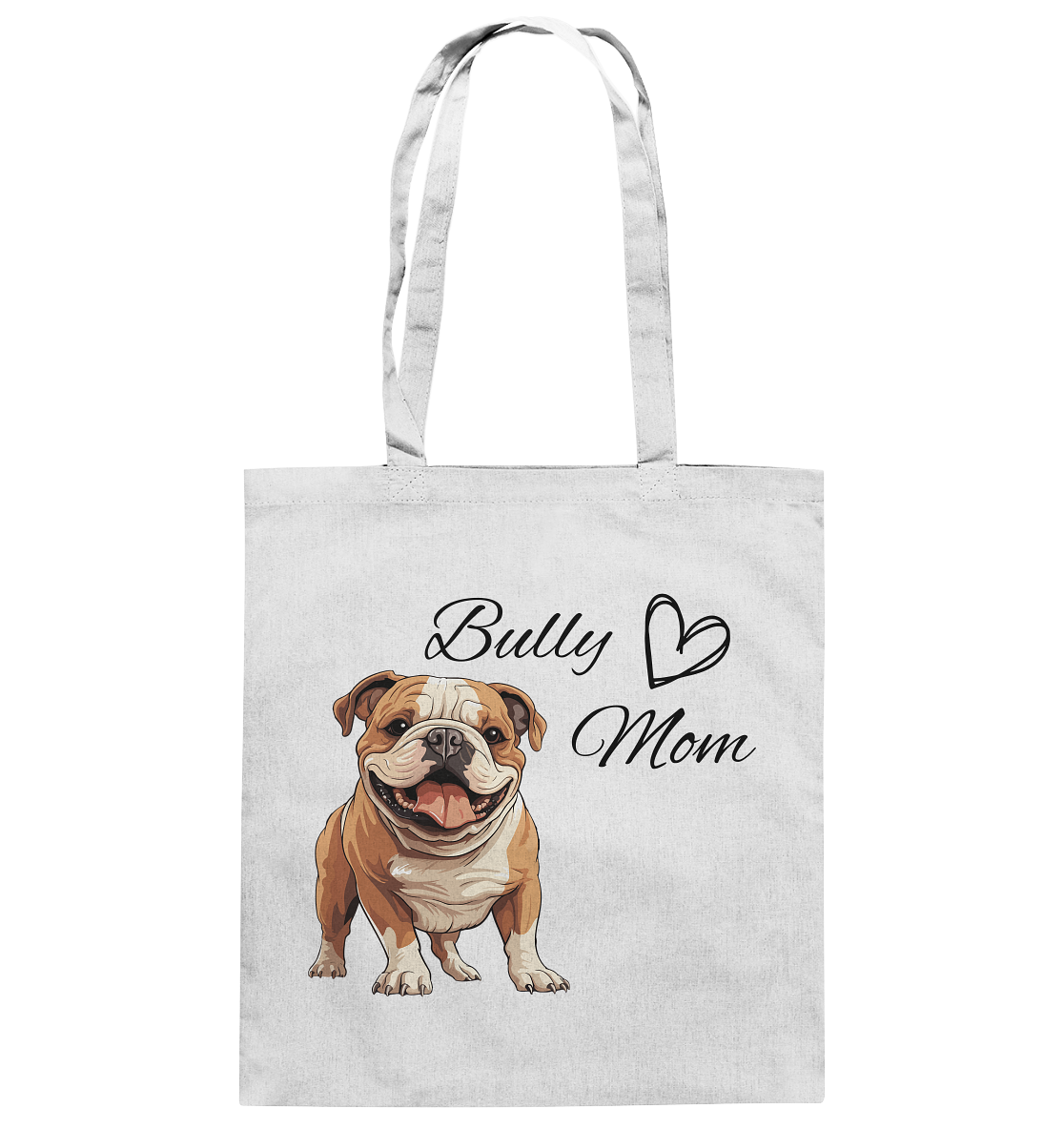 Bully Mom, englische Bulldogge  - Baumwolltasche